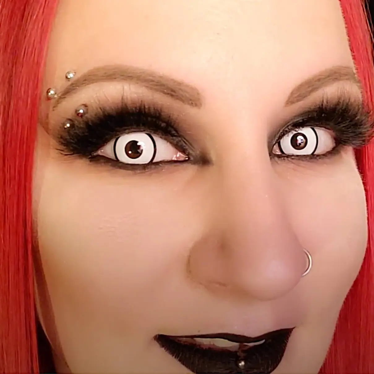 White Manson Halloween Contact Lenses – Gothika - Image 2