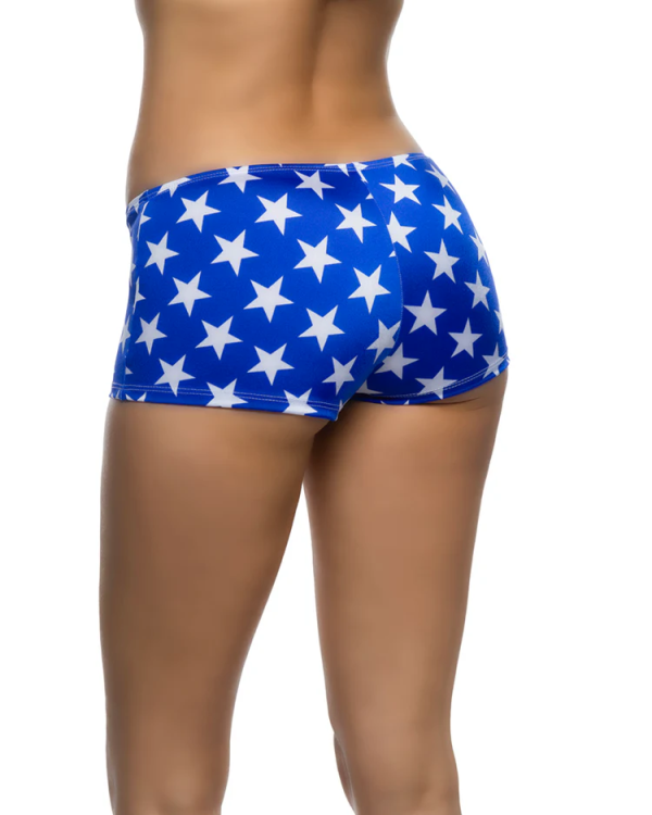 6632 - 1pc Low Rise Star-Spangled Shorts - Image 2