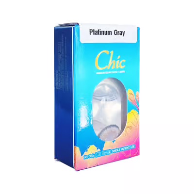 Chic Platinum Gray Colored Contacts - Image 3
