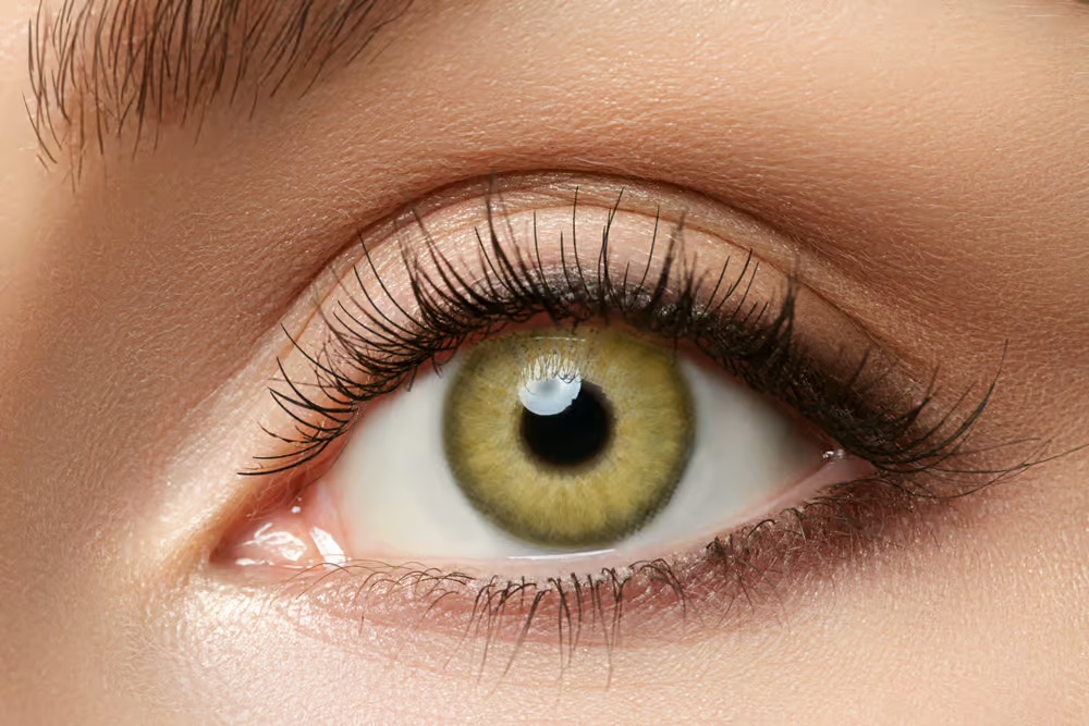Chic Honey Colored Contacts
