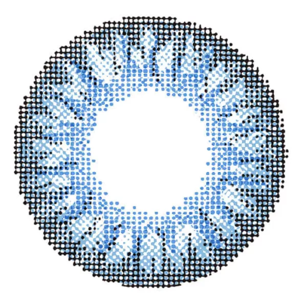 Chic Brilliant Blue Colored Contacts - Image 2
