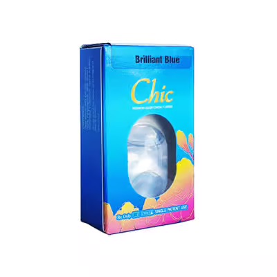 Chic Brilliant Blue Colored Contacts - Image 3