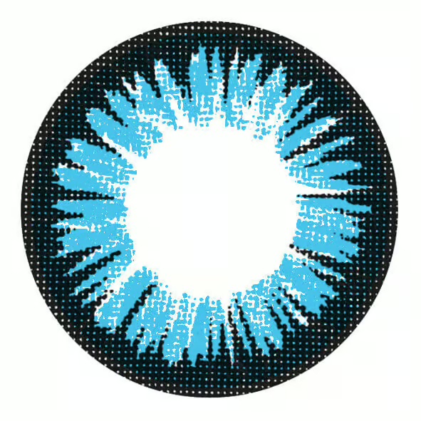 Chic Ocean Blue Colored Contacts - Image 2