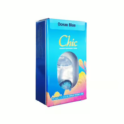 Chic Ocean Blue Colored Contacts - Image 3