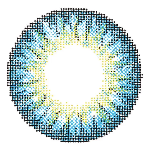 Chic Blue Colored Contacts - Image 2