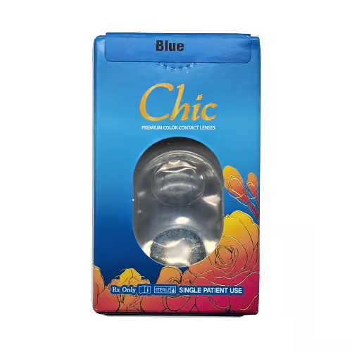 Chic Blue Colored Contacts - Image 4