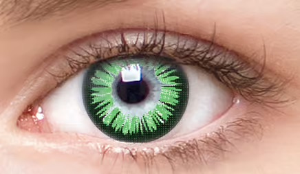 Chic Green Envy Colored Contacts