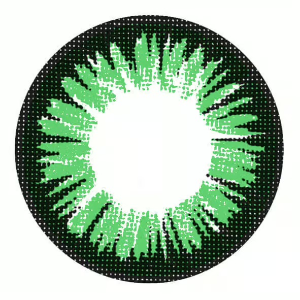 Chic Green Envy Colored Contacts - Image 2