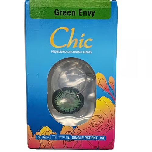 Chic Green Envy Colored Contacts - Image 3