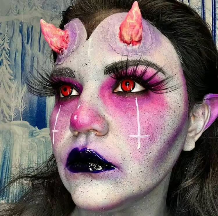 Angelic Red Halloween Contact Lenses – Gothika - Image 3