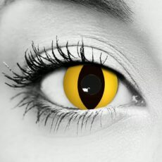 Yellow Cat Eye Halloween Contact Lenses – Gothika