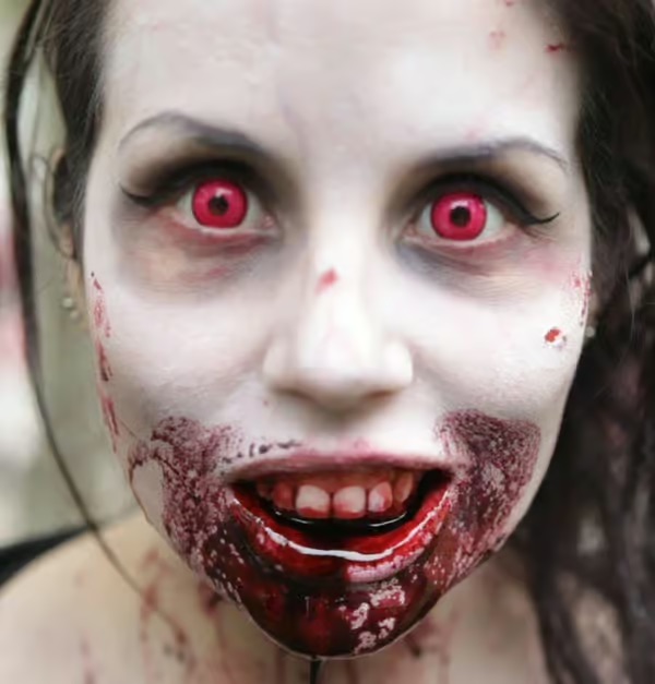 Zombie Red Halloween Contact Lenses – Gothika - Image 2